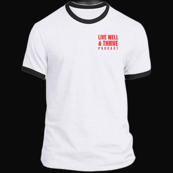 Live Well & Thrive Men's Ringer Tee