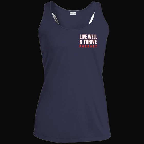 Live Well & Thrive Sport-Tek Ladies Performance Racerback Tank