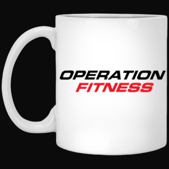 Operation Fitness 11oz White Mug