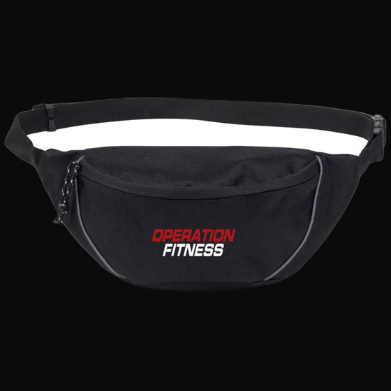 Operation Fitness Black Hip/ Fanny Pack