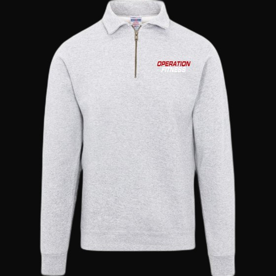 Operation Fitness Mens Fleece Quarter Zip Pullover