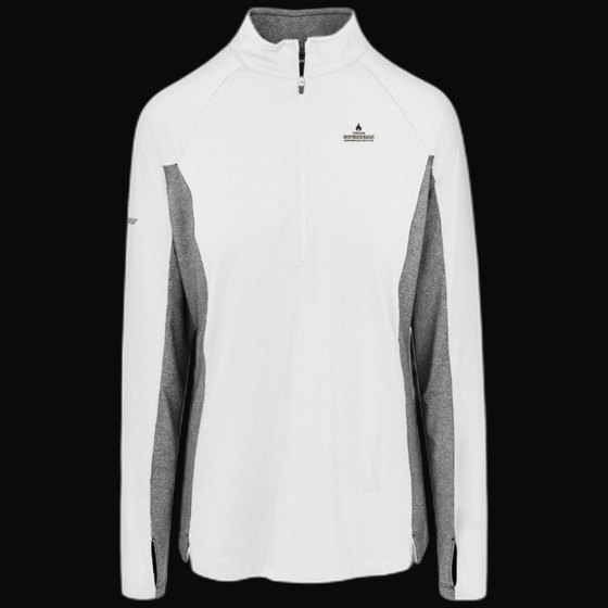 Superhuman Institute Womens Stretch Contrast 1/4-Zip Pullover